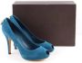 Louis Vuitton Vintage Pre-owned Leather heels Blue Dames - Thumbnail 6