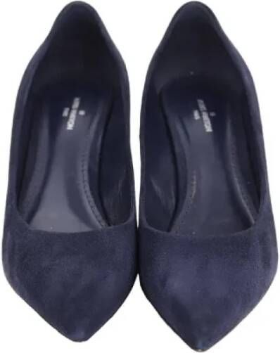 Louis Vuitton Vintage Pre-owned Leather heels Blue Dames