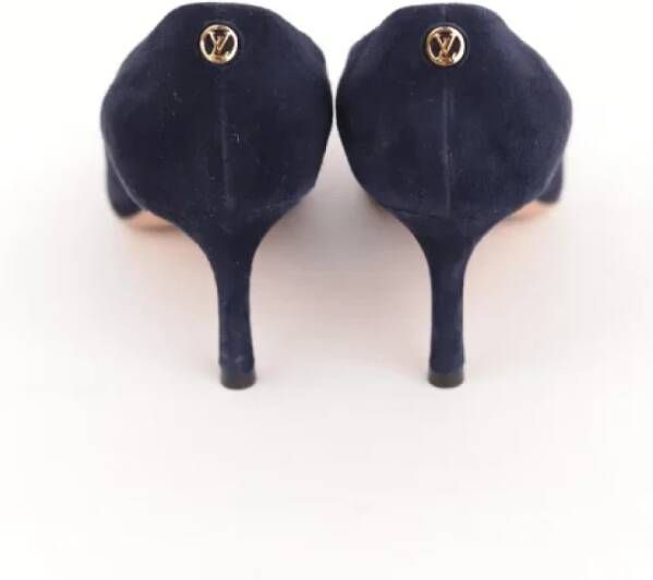 Louis Vuitton Vintage Pre-owned Leather heels Blue Dames