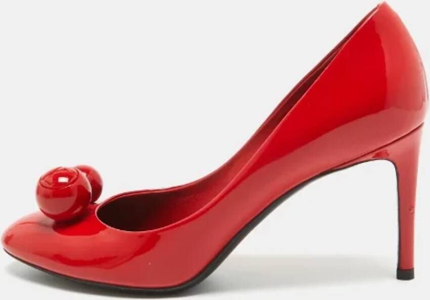Louis Vuitton Vintage Pre-owned Leather heels Red Dames