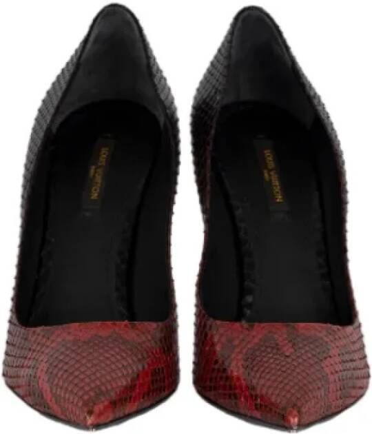 Louis Vuitton Vintage Pre-owned Leather heels Red Dames