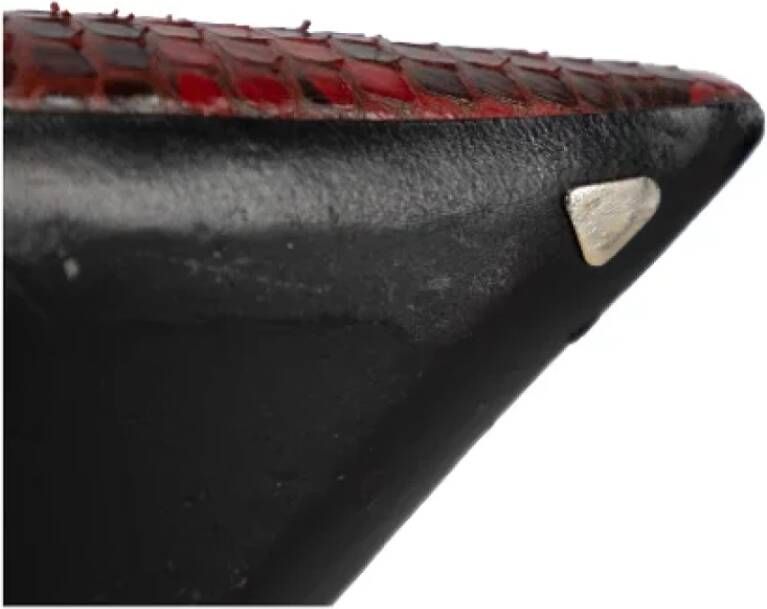 Louis Vuitton Vintage Pre-owned Leather heels Red Dames
