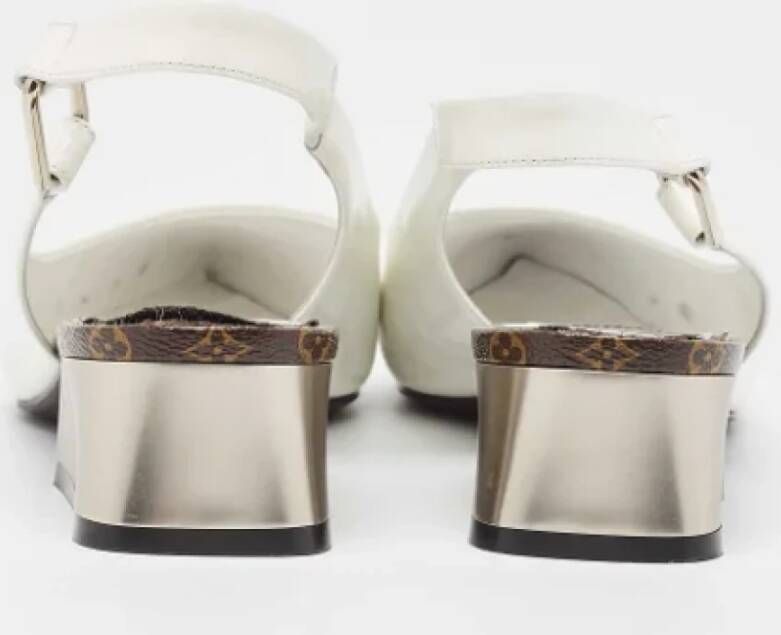 Louis Vuitton Vintage Pre-owned Leather heels White Dames