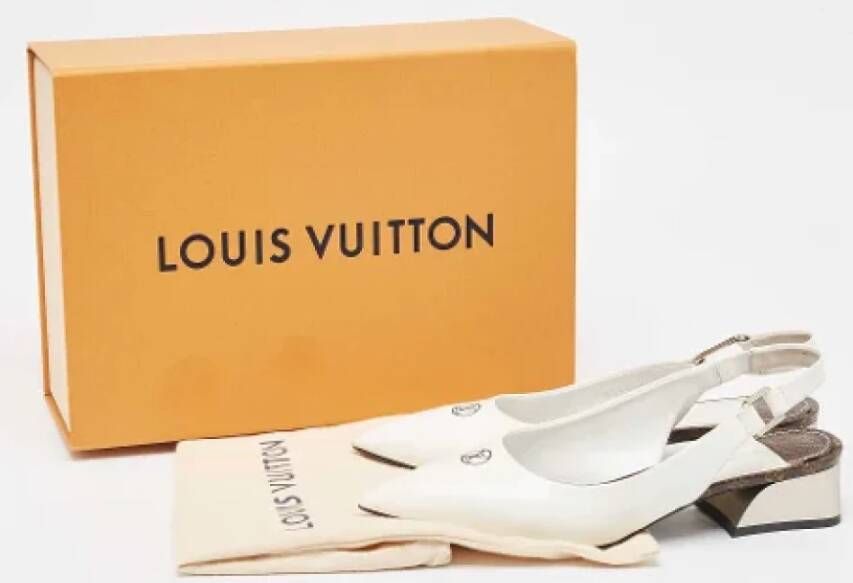 Louis Vuitton Vintage Pre-owned Leather heels White Dames