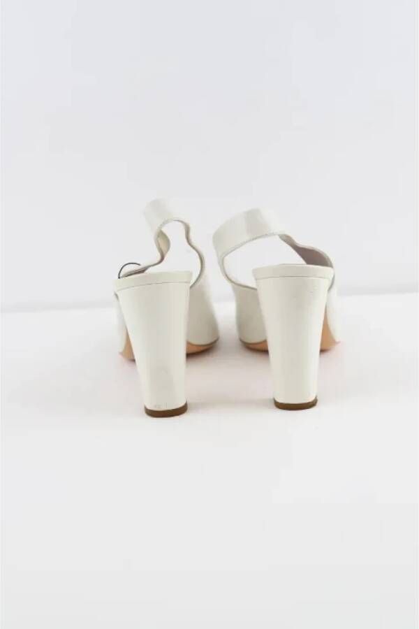 Louis Vuitton Vintage Pre-owned Leather heels White Dames