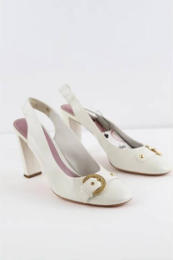 Louis Vuitton Vintage Pre-owned Leather heels White Dames