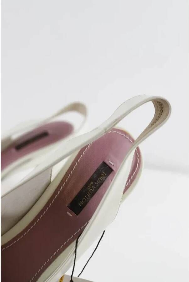 Louis Vuitton Vintage Pre-owned Leather heels White Dames