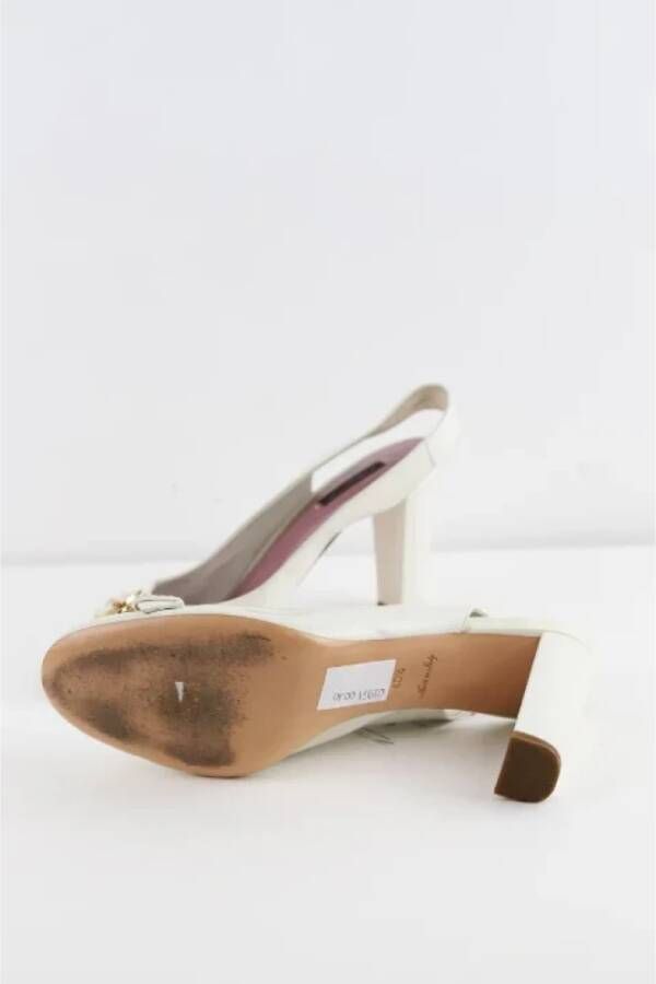Louis Vuitton Vintage Pre-owned Leather heels White Dames