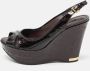 Louis Vuitton Vintage Pre-owned Leather sandals Black Dames - Thumbnail 2