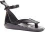 Louis Vuitton Vintage Pre-owned Leather sandals Black Dames - Thumbnail 2