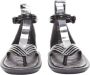 Louis Vuitton Vintage Pre-owned Leather sandals Black Dames - Thumbnail 3
