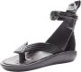 Louis Vuitton Vintage Pre-owned Leather sandals Black Dames - Thumbnail 4