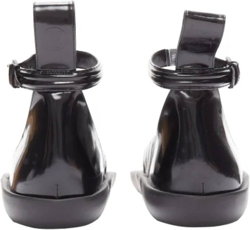 Louis Vuitton Vintage Pre-owned Leather sandals Black Dames