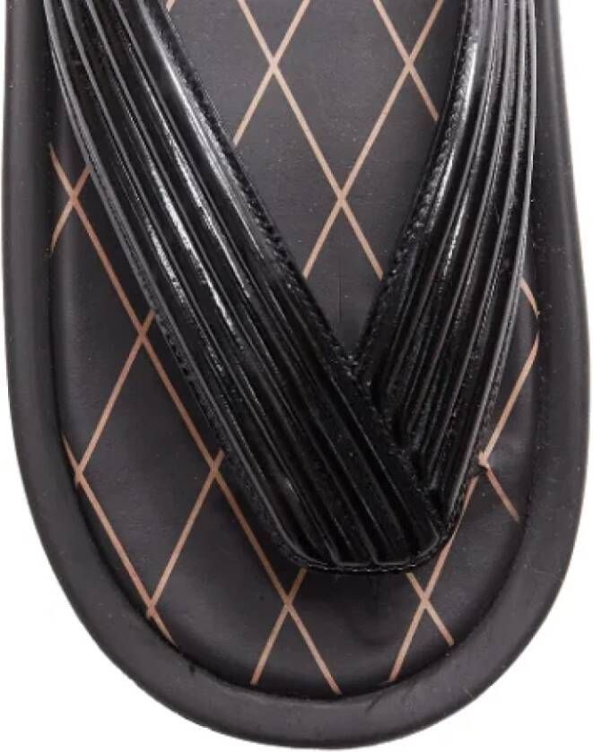 Louis Vuitton Vintage Pre-owned Leather sandals Black Dames