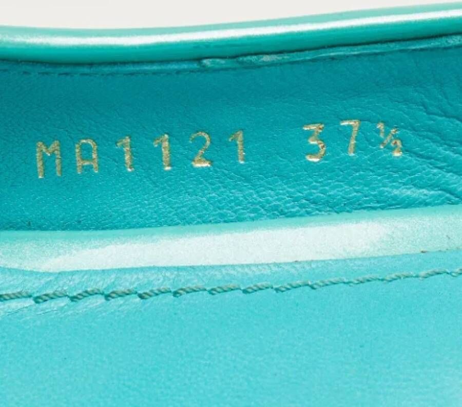 Louis Vuitton Vintage Pre-owned Leather sandals Blue Dames