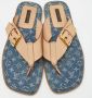 Louis Vuitton Vintage Pre-owned Leather sandals Blue Dames - Thumbnail 3