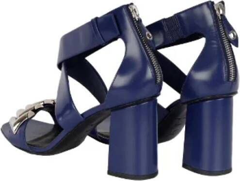 Louis Vuitton Vintage Pre-owned Leather sandals Blue Dames
