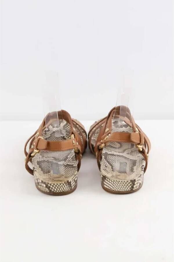 Louis Vuitton Vintage Pre-owned Leather sandals Brown Dames