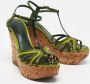Louis Vuitton Vintage Pre-owned Leather sandals Green Dames - Thumbnail 4