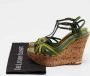 Louis Vuitton Vintage Pre-owned Leather sandals Green Dames - Thumbnail 9
