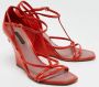 Louis Vuitton Vintage Pre-owned Leather sandals Orange Dames - Thumbnail 4