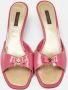 Louis Vuitton Vintage Pre-owned Leather sandals Pink Dames - Thumbnail 3