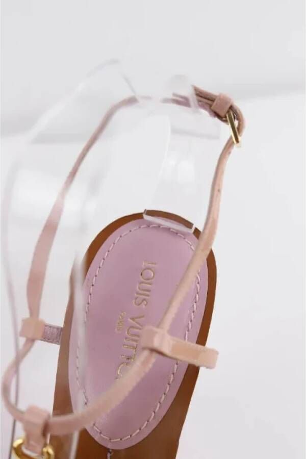 Louis Vuitton Vintage Pre-owned Leather sandals Purple Dames