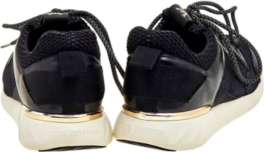 Louis Vuitton Vintage Pre-owned Leather sneakers Black Dames