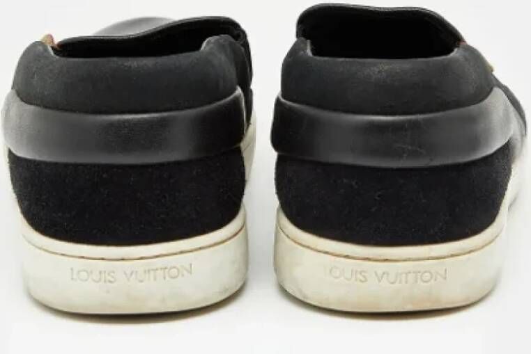 Louis Vuitton Vintage Pre-owned Leather sneakers Black Dames