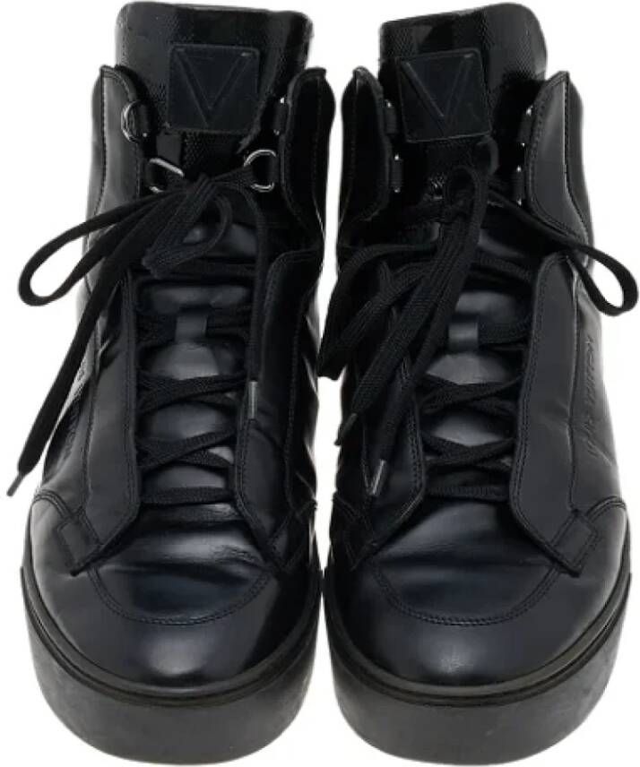 Louis Vuitton Vintage Pre-owned Leather sneakers Black Dames