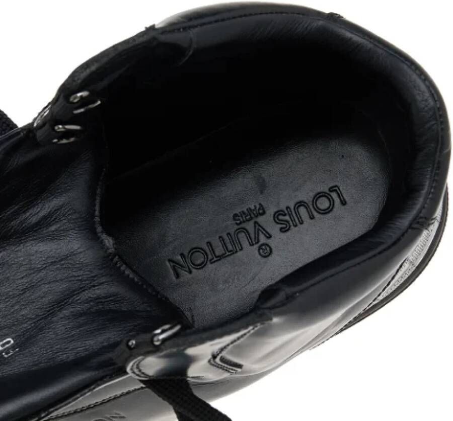 Louis Vuitton Vintage Pre-owned Leather sneakers Black Dames
