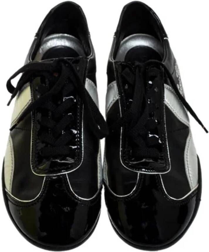 Louis Vuitton Vintage Pre-owned Leather sneakers Black Dames