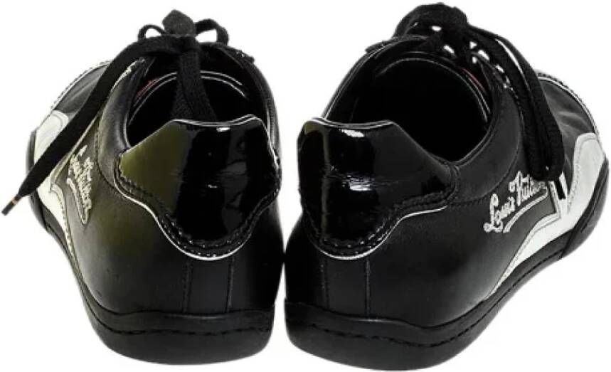 Louis Vuitton Vintage Pre-owned Leather sneakers Black Dames