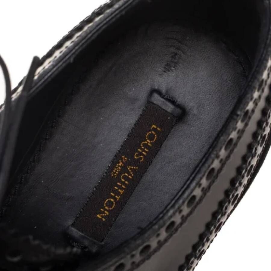 Louis Vuitton Vintage Pre-owned Leather sneakers Black Dames