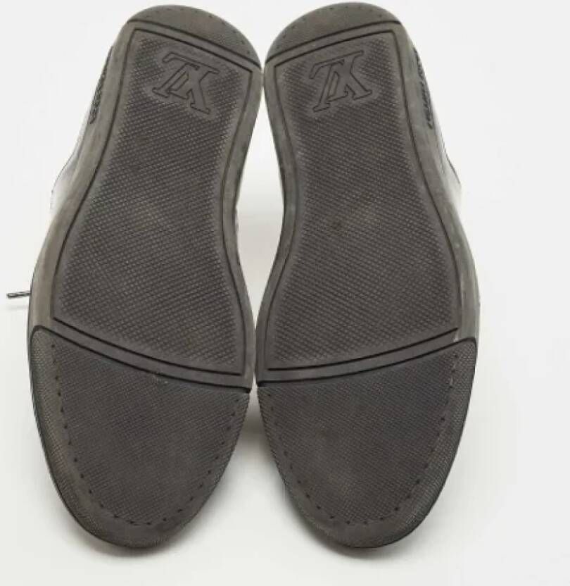 Louis Vuitton Vintage Pre-owned Leather sneakers Black Dames