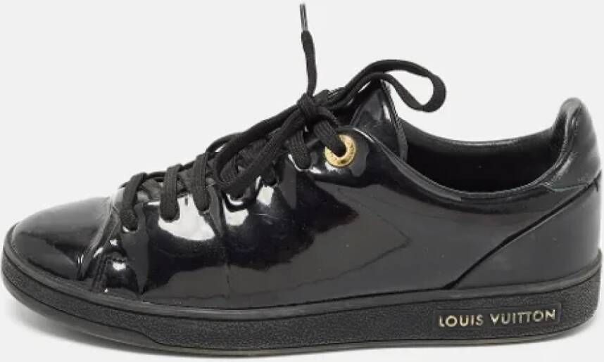 Louis Vuitton Vintage Pre-owned Leather sneakers Black Dames