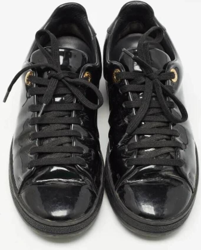 Louis Vuitton Vintage Pre-owned Leather sneakers Black Dames