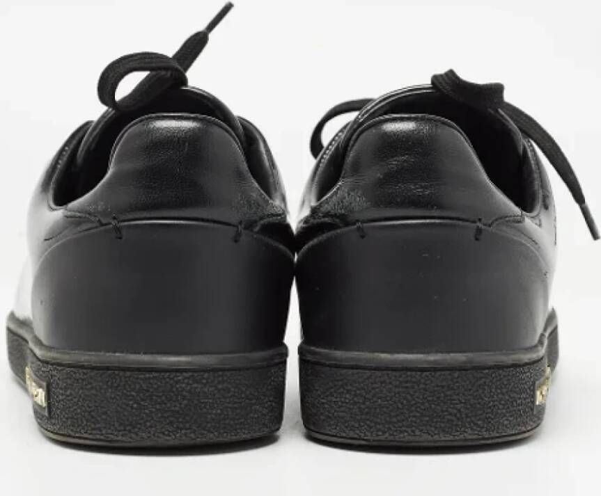 Louis Vuitton Vintage Pre-owned Leather sneakers Black Dames