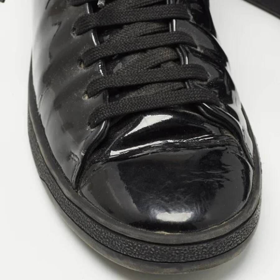 Louis Vuitton Vintage Pre-owned Leather sneakers Black Dames