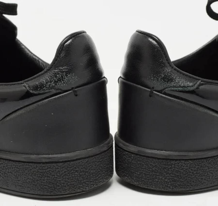Louis Vuitton Vintage Pre-owned Leather sneakers Black Dames