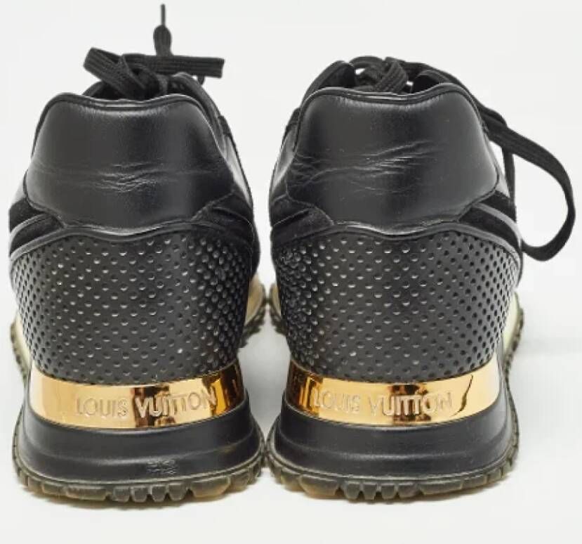 Louis Vuitton Vintage Pre-owned Leather sneakers Black Dames