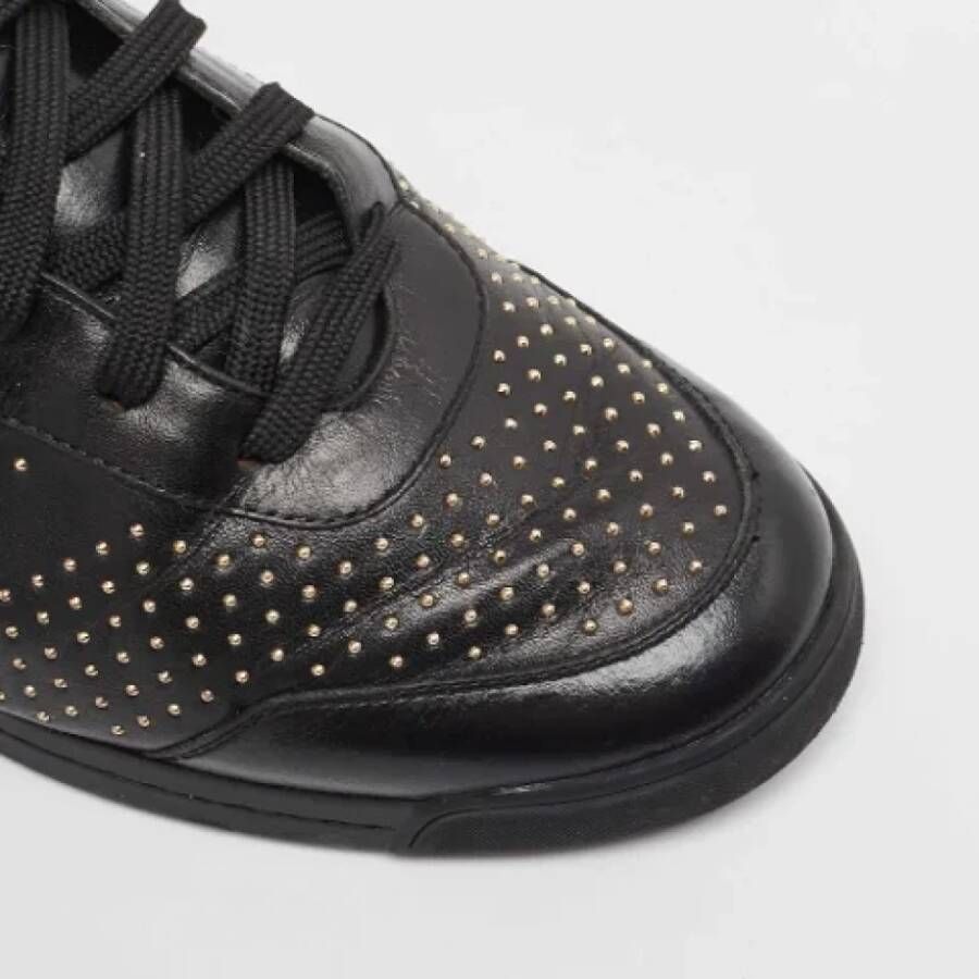 Louis Vuitton Vintage Pre-owned Leather sneakers Black Dames