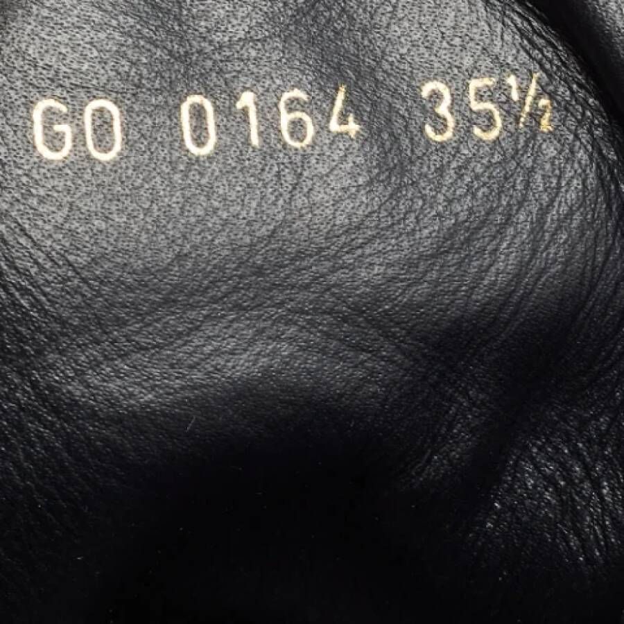 Louis Vuitton Vintage Pre-owned Leather sneakers Black Dames