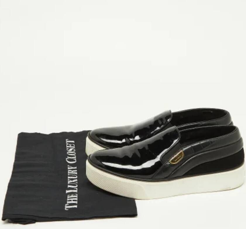 Louis Vuitton Vintage Pre-owned Leather sneakers Black Dames
