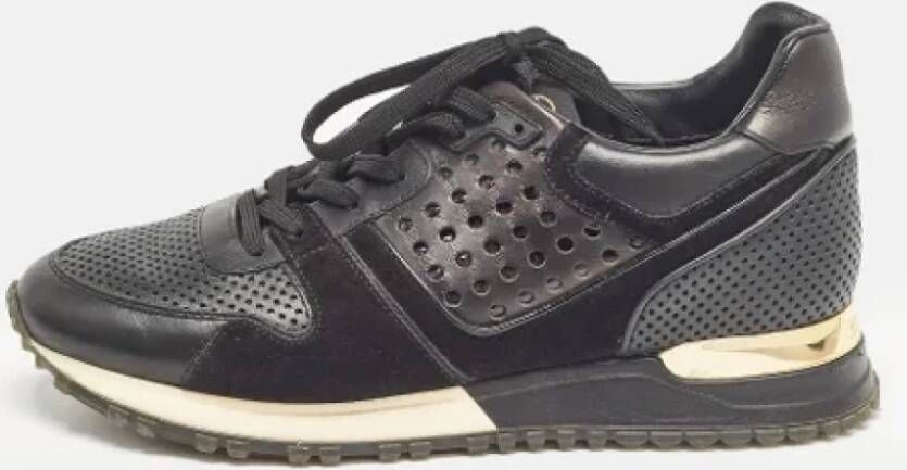 Louis Vuitton Vintage Pre-owned Leather sneakers Black Dames