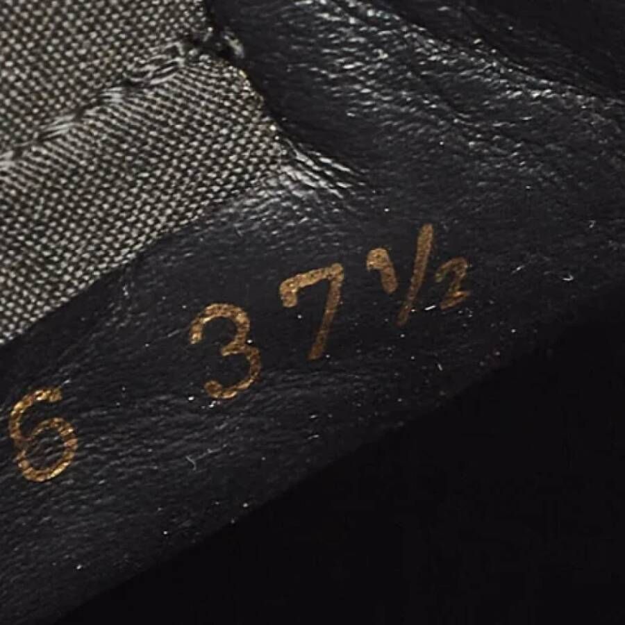 Louis Vuitton Vintage Pre-owned Leather sneakers Black Dames