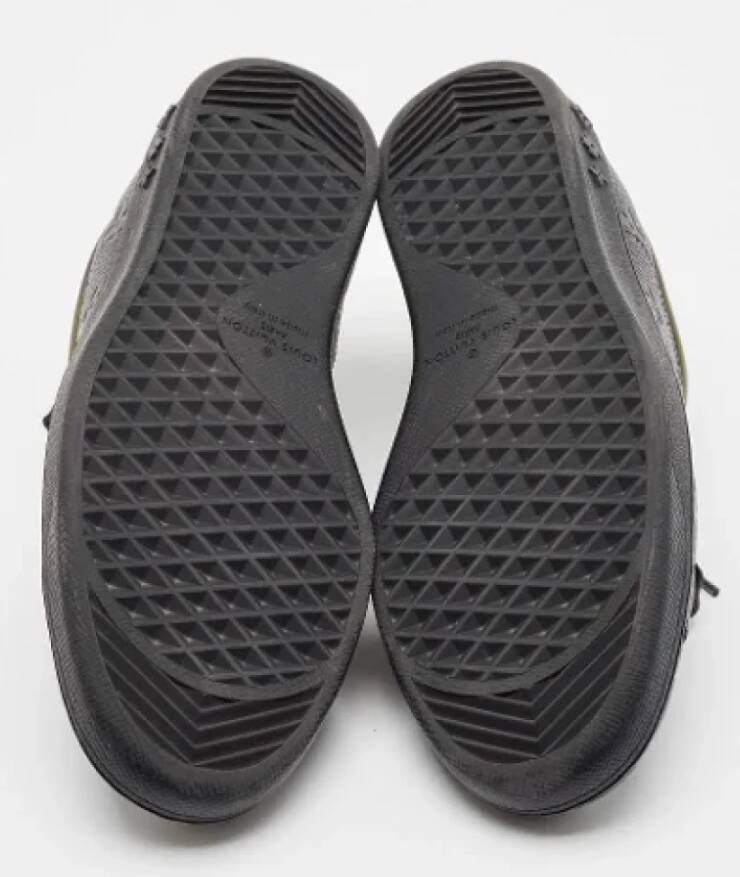 Louis Vuitton Vintage Pre-owned Leather sneakers Black Dames