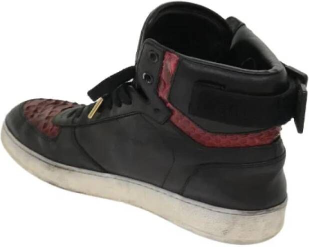 Louis Vuitton Vintage Pre-owned Leather sneakers Black Dames