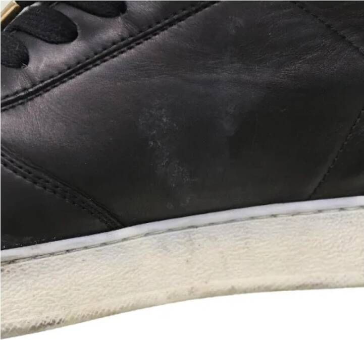 Louis Vuitton Vintage Pre-owned Leather sneakers Black Dames
