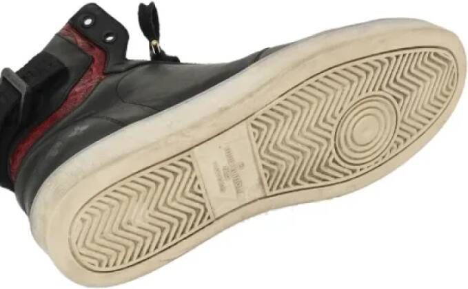 Louis Vuitton Vintage Pre-owned Leather sneakers Black Dames